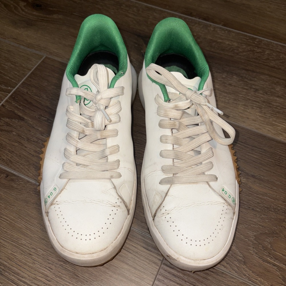 Size 8.5 Men's G/FORE G.112 Golf Shoes GMF000027-S/T Snow/Toast